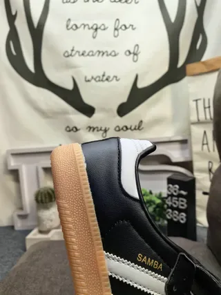 Adidas Samba Preto Branco Goma Lifestyle 3