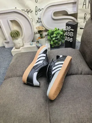 Adidas Samba Preto Branco Goma Lifestyle 6
