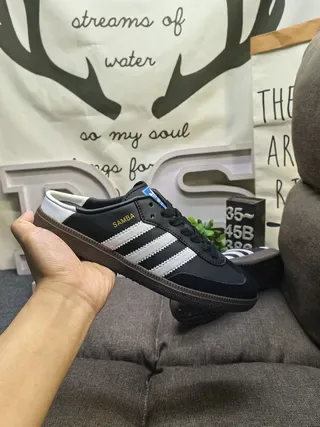 Adidas Samba Black White Gum Zapatillas lifestyle slip-on 5