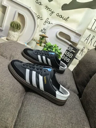Adidas Samba Black White Gum Zapatillas lifestyle slip-on 7
