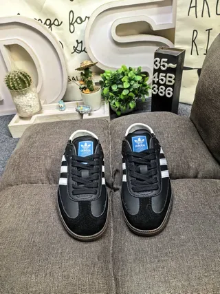 Adidas Samba Black White Gum Zapatillas lifestyle slip-on 10
