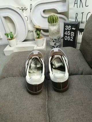 Adidas Samba Brown White Grey Lifestyle Sneakers 8