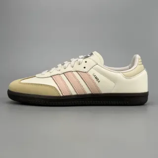 Adidas Samba Off-White و وردي جلد أحذية رياضية أسلوب حياة