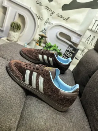 Adidas Samba OG Marron Off-White Bleu Clair Sneakers Lifestyle 5