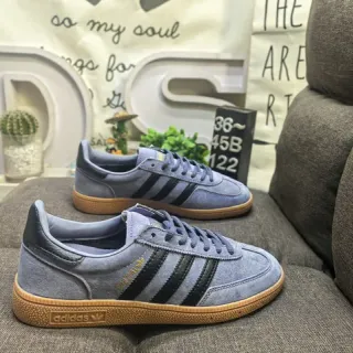 Adidas Samba OG أحذية رياضية لايف ستايل جلد أزرق غباري