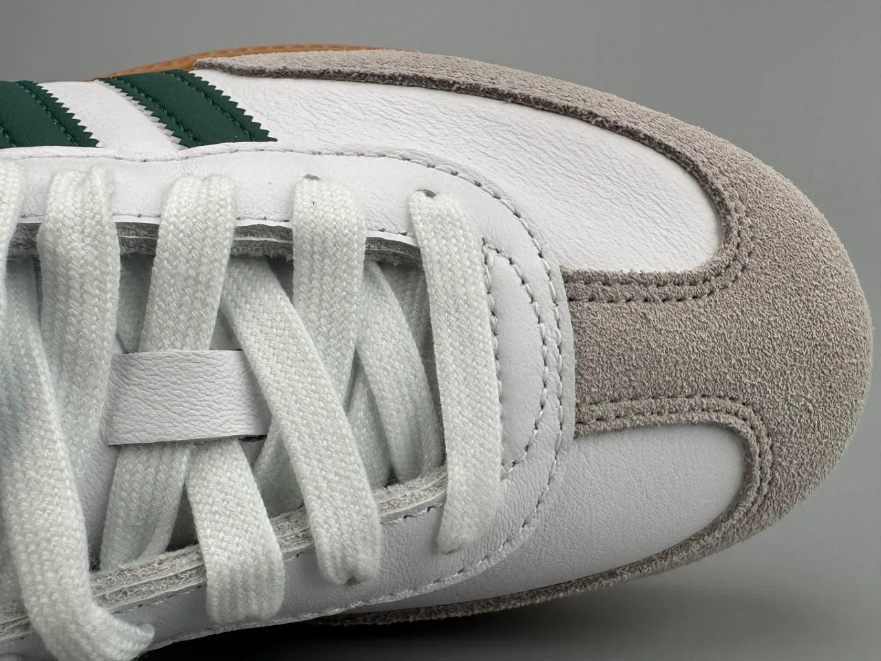 Adidas Samba Blancos Verdes Goma Zapatillas Lifestyle 4