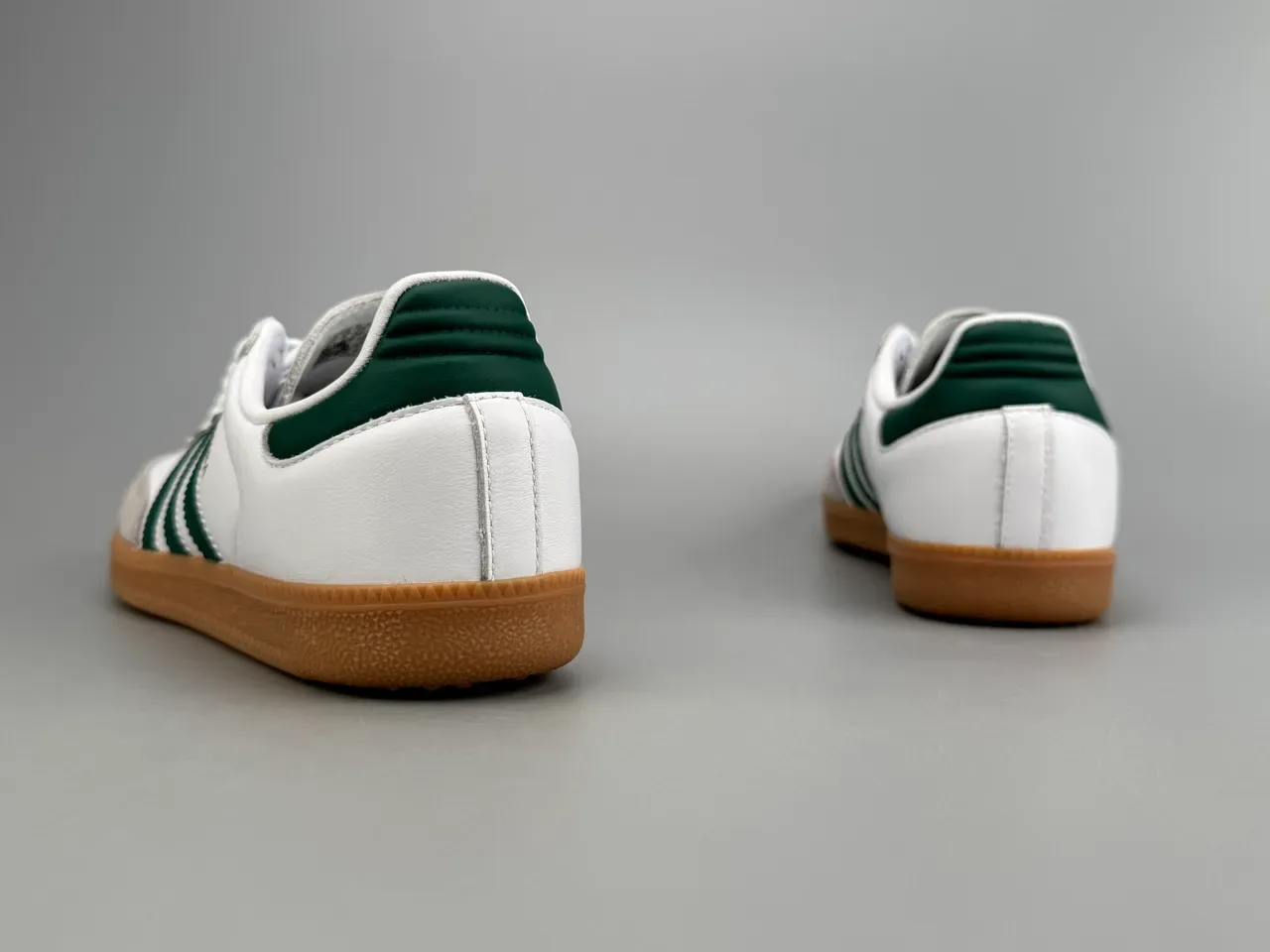 Adidas Samba Blancos Verdes Goma Zapatillas Lifestyle 8
