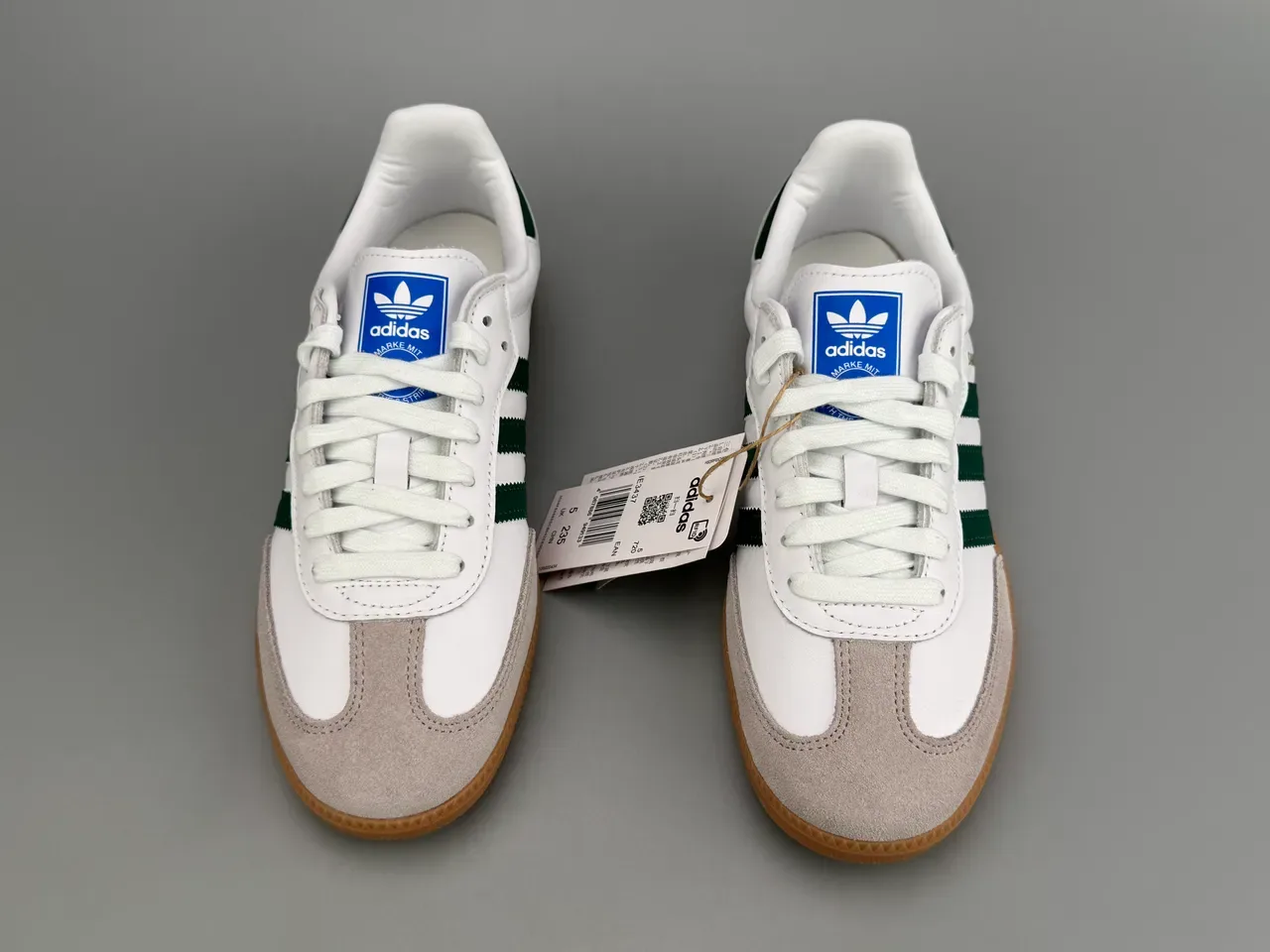 Adidas Samba Blancos Verdes Goma Zapatillas Lifestyle 10