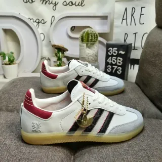 Adidas Samba White Red Black Gum أحذية أسلوب حياة