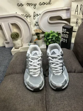 Adidas Zapatillas Lifestyle Plata Malla Metálica 10