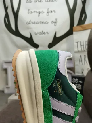 Adidas SL '72 Verde Oscuro y Negro Zapatillas Lifestyle 23