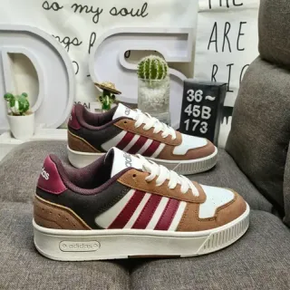 Adidas Spezial أحذية رياضية بني بورجوندي أبيض أسلوب الحياة