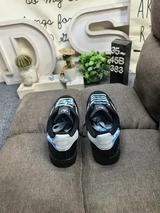 Adidas Superstar Noir Bleu Shell-Toe Trois Rayures Lifestyle Sneakers 8