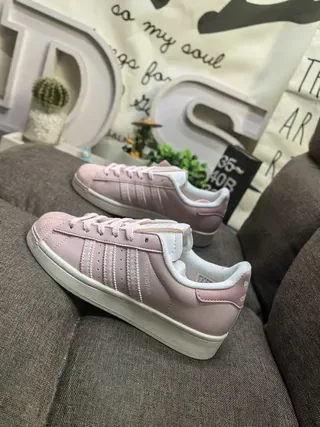Adidas Superstar Rose Poussière Chaussures Lifestyle 7