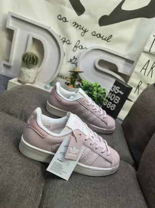 Adidas Superstar Rose Poussière Chaussures Lifestyle 9