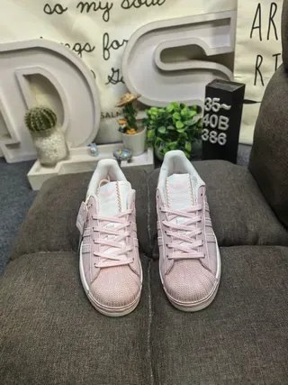 Adidas Superstar Rose Poussière Chaussures Lifestyle 10