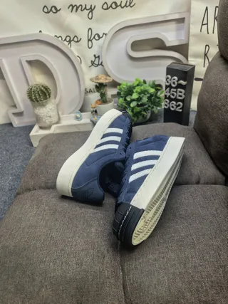 Adidas Superstar Tênis Lifestyle em Camurça Azul Marinho 6