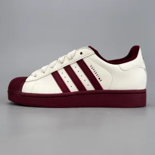 Adidas Superstar Off-White و Maroon سنيكرز أسلوب الحياة
