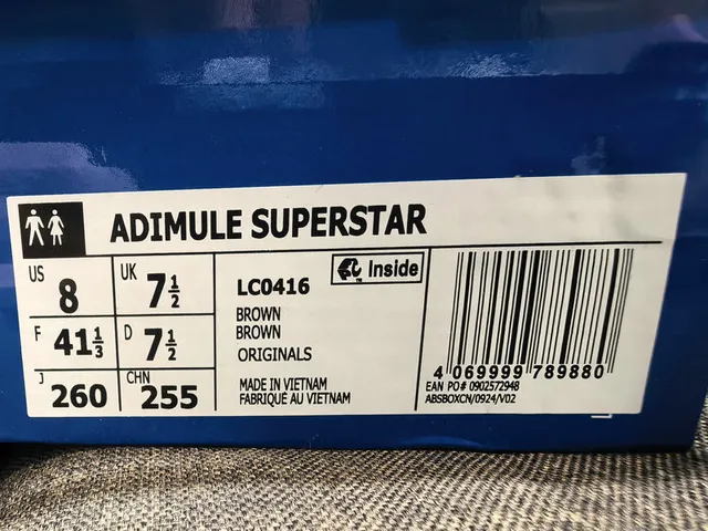 Adidas Superstar Slide Chaussons en cuir marron avec semelle en liège 2