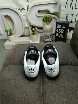 Adidas Superstar White and Black Lifestyle Sneakers 8