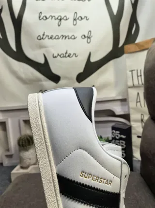 Adidas Superstar Tênis Lifestyle Branco e Preto 3