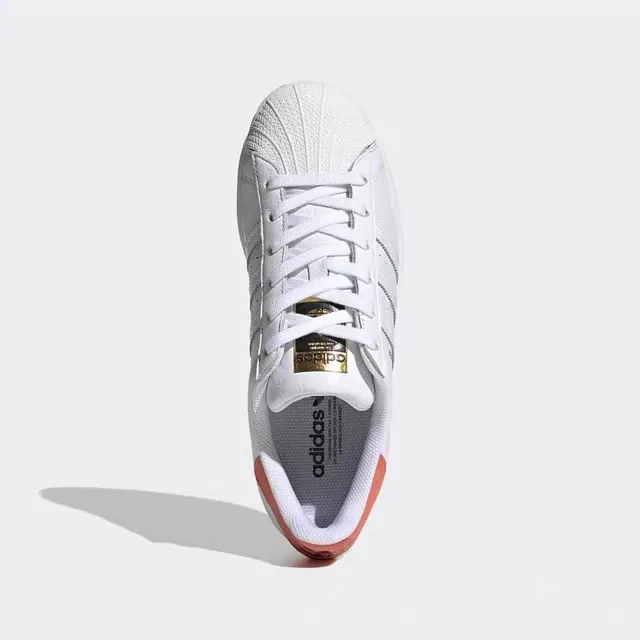 Adidas Superstar White Orange Gold 生活方式运动鞋 17