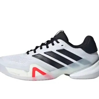 Adidas White Black Breathable Mesh Upper Three-Stripe Side Branding Sneakers