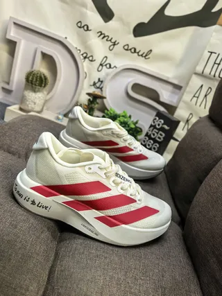 Adidas 白黑 工程网面鞋面 三条侧边品牌 跑鞋 19