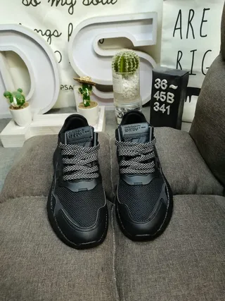 Adidas Tênis Brancos Amarelos Solado Médio Listra Três Painel Lateral Chunky Sneakers 10