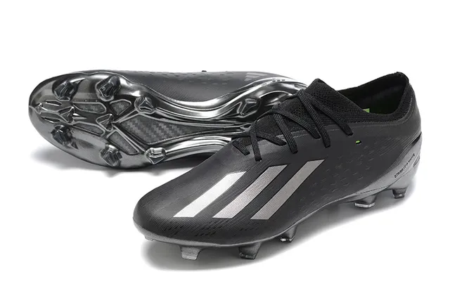 Adidas X Speedflow Noir Argent Terrain ferme Chaussures de football 7