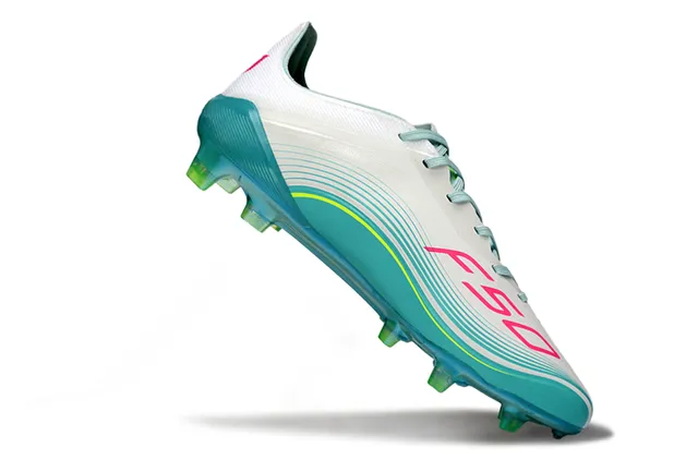 Adidas X Speedflow Messi Blancos Turquesa Rosa Firm-Ground Zapatos de Fútbol 2