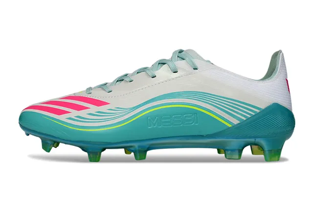 Adidas X Speedflow Messi Blancos Turquesa Rosa Firm-Ground Zapatos de Fútbol 7