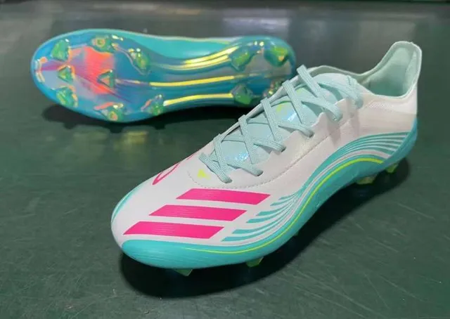 Adidas X Speedflow Messi Blancos Turquesa Rosa Firm-Ground Zapatos de Fútbol 8