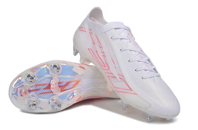 Adidas X Speedportal Blanc Néon Rouge Terrain Ferme Chaussures de Football 4