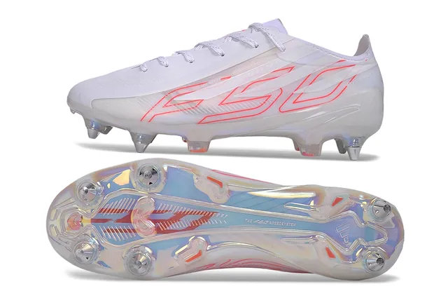 Adidas X Speedportal Blanc Néon Rouge Terrain Ferme Chaussures de Football 6