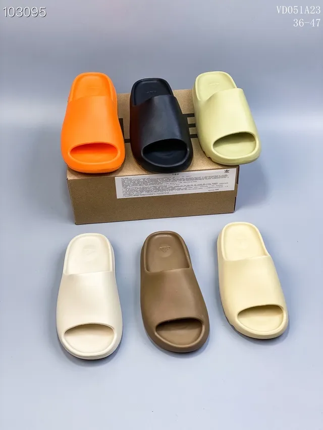 Adidas Yeezy Slide Sandales Jaune pâle 2