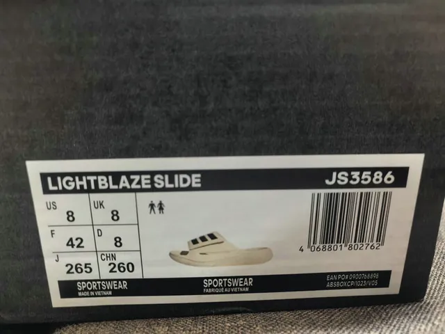 Adidas Yeezy Slide White Black Slippers 2