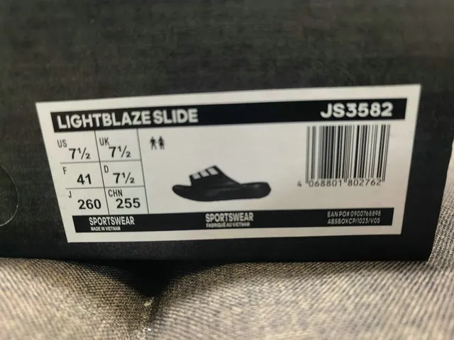Adidas Yeezy Slide White Black Slippers 12