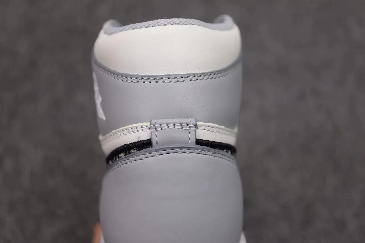 Air Jordan 1 x Dior सफेद ग्रे काला पारभासी सोल बास्केटबॉल जूते 7