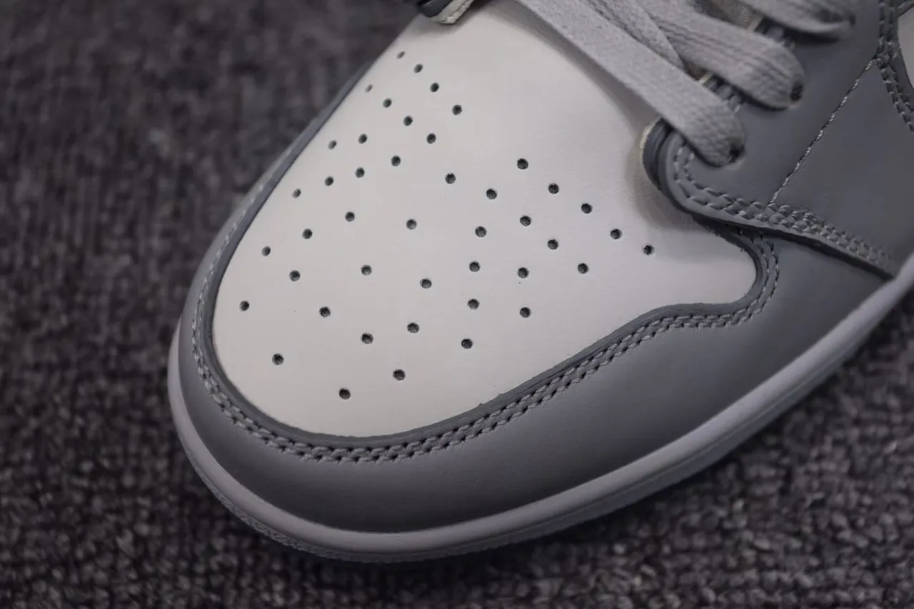 Air Jordan 1 x Dior सफेद ग्रे काला पारभासी सोल बास्केटबॉल जूते 9