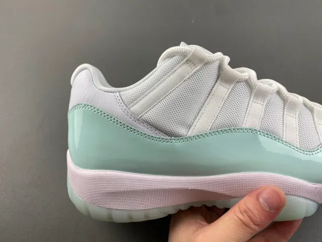 Air Jordan 11 मिंट ग्रीन पेटेंट लेदर बास्केटबॉल जूते 3