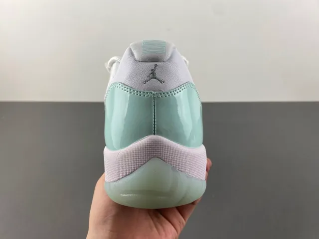 Air Jordan 11 मिंट ग्रीन पेटेंट लेदर बास्केटबॉल जूते 4