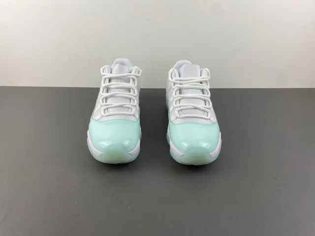 Air Jordan 11 मिंट ग्रीन पेटेंट लेदर बास्केटबॉल जूते 12