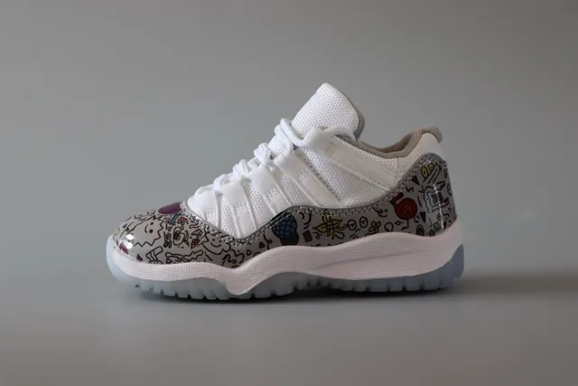 Air Jordan 11 নেভি হোয়াইট বাস্কেটবল জুতো 4