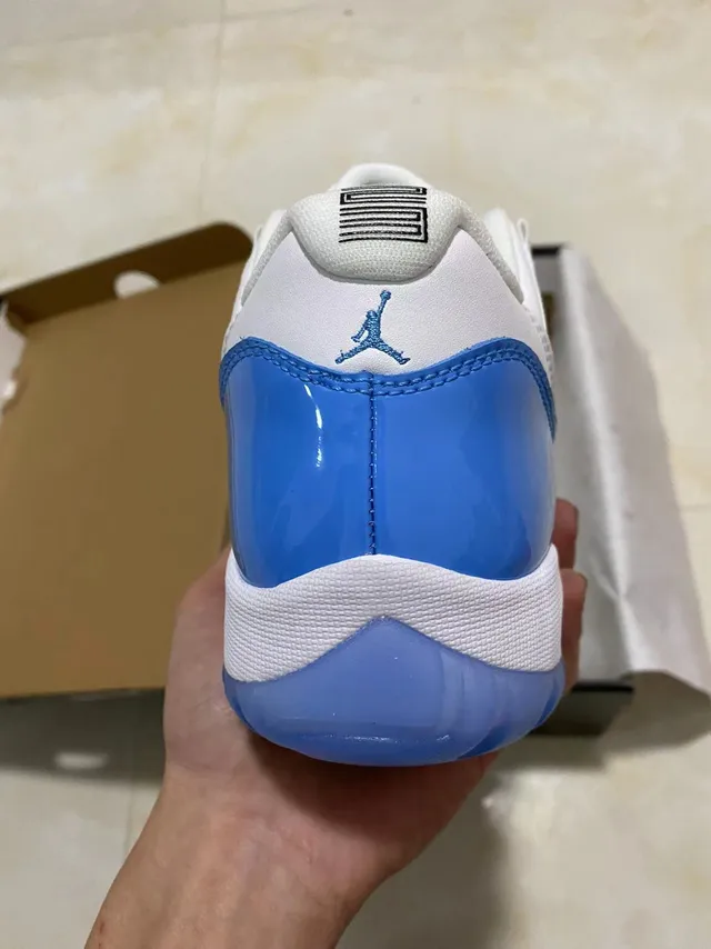 Air Jordan 11 सादा ও চকচকে নীল বাস্কেটবল জুতা 6