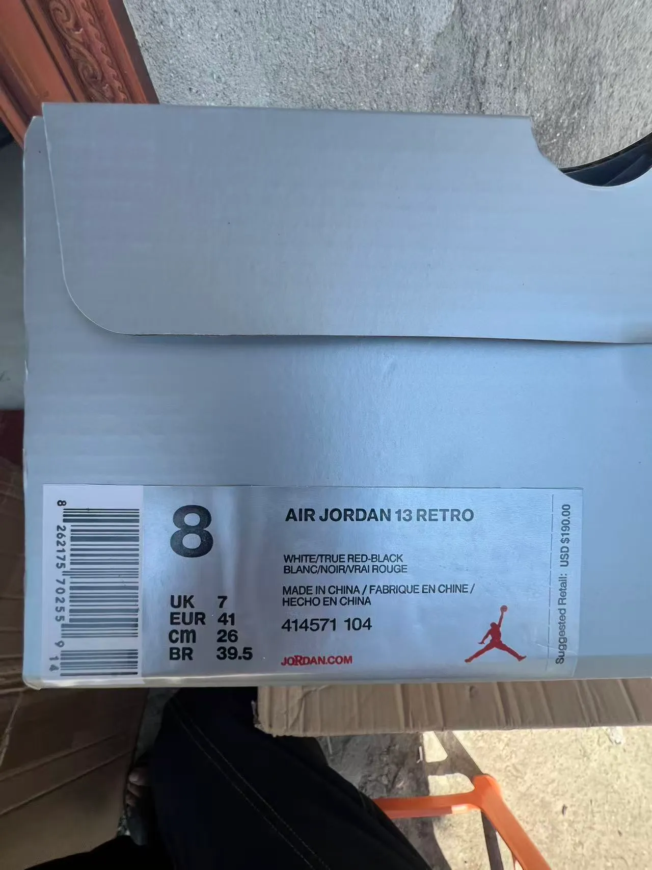 Air Jordan 13 Tênis de basquete branco, preto e vermelho 10