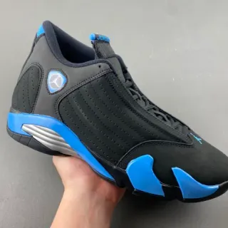 Tênis de basquete Air Jordan 14 preto e azul