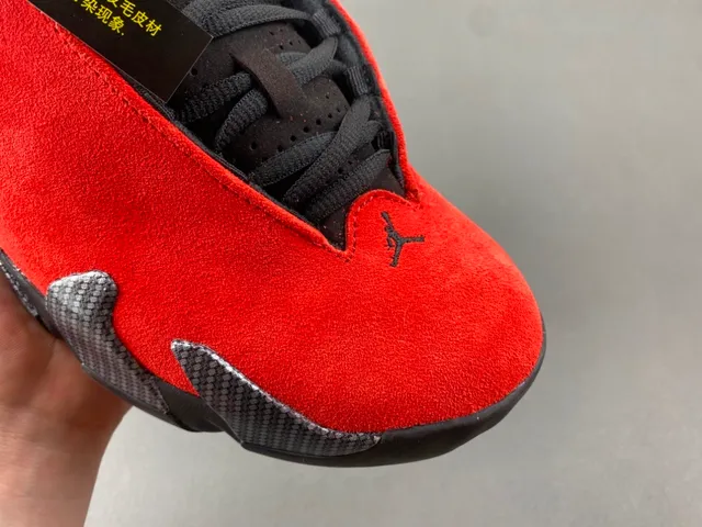 Air Jordan 14 Red Black Ferrari Collaboration Chaussures de basket 2
