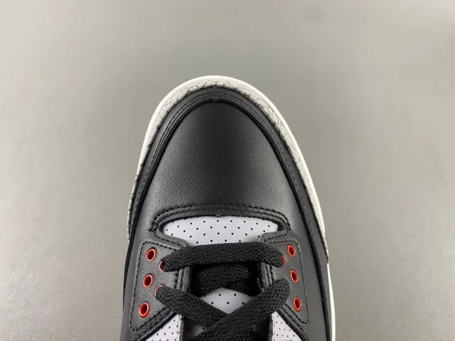 Tênis de basquete Air Jordan 3 Black Cement com estampa de elefante 6