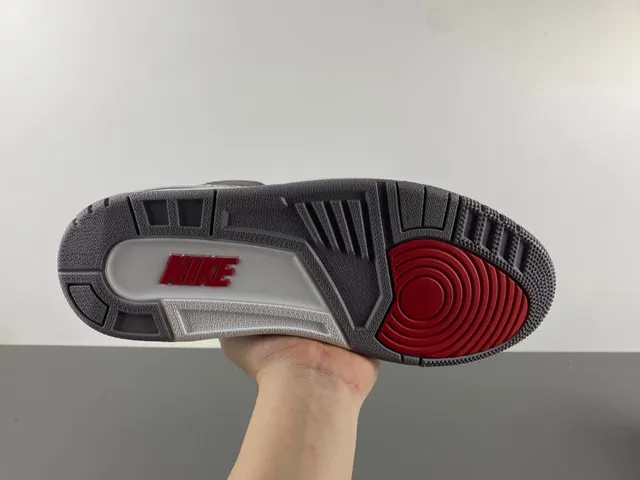Tênis de basquete Air Jordan 3 Black Cement com estampa de elefante 7